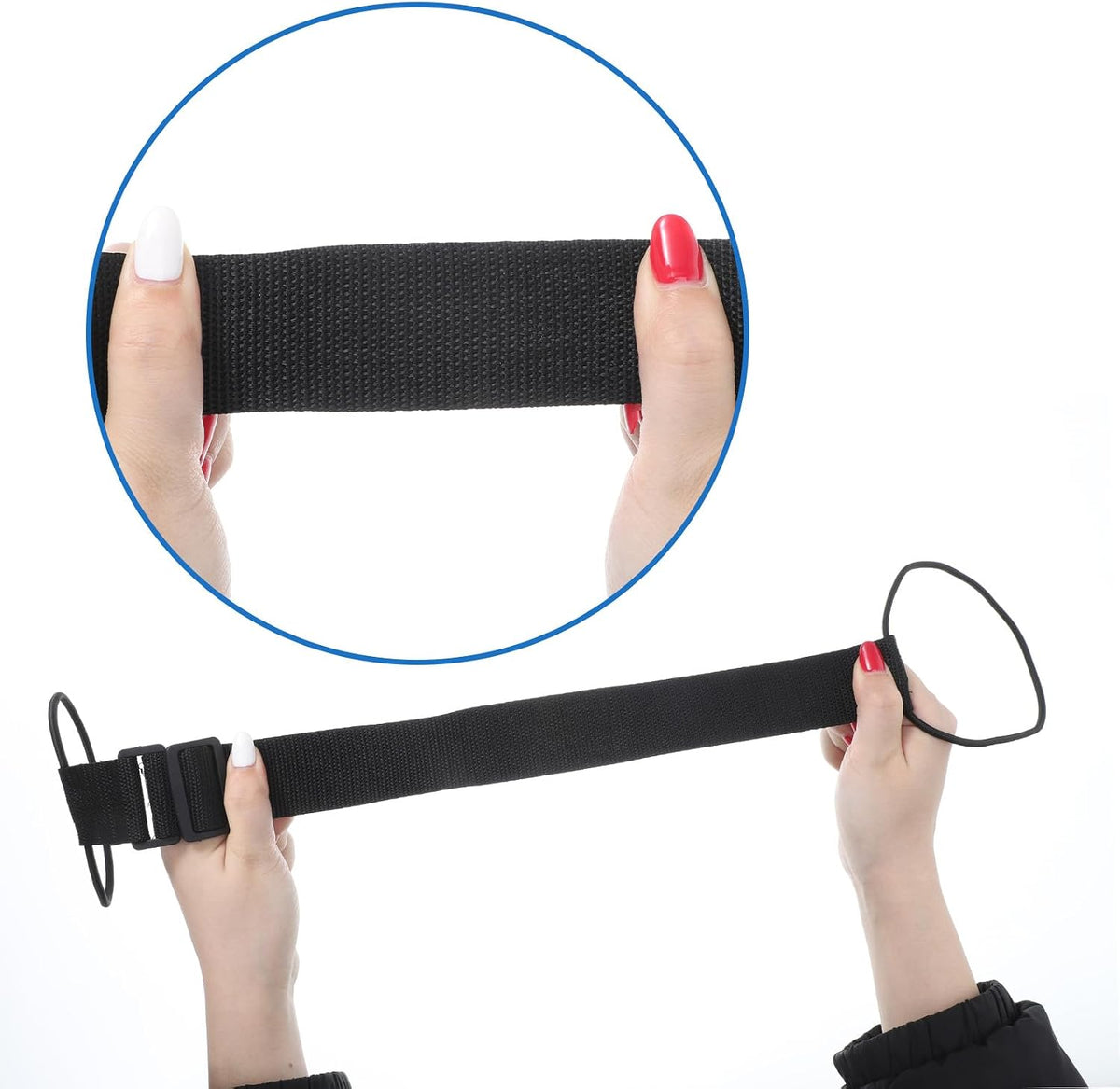 2 PCS Multi Use Strong Adjustable Luggage Connector Straps, Luggages Straps for Suitcases Elastic Fastening Bag Strap Flexible Luggage Accessories for Travel Bags, Extends Life of Bag(Black)