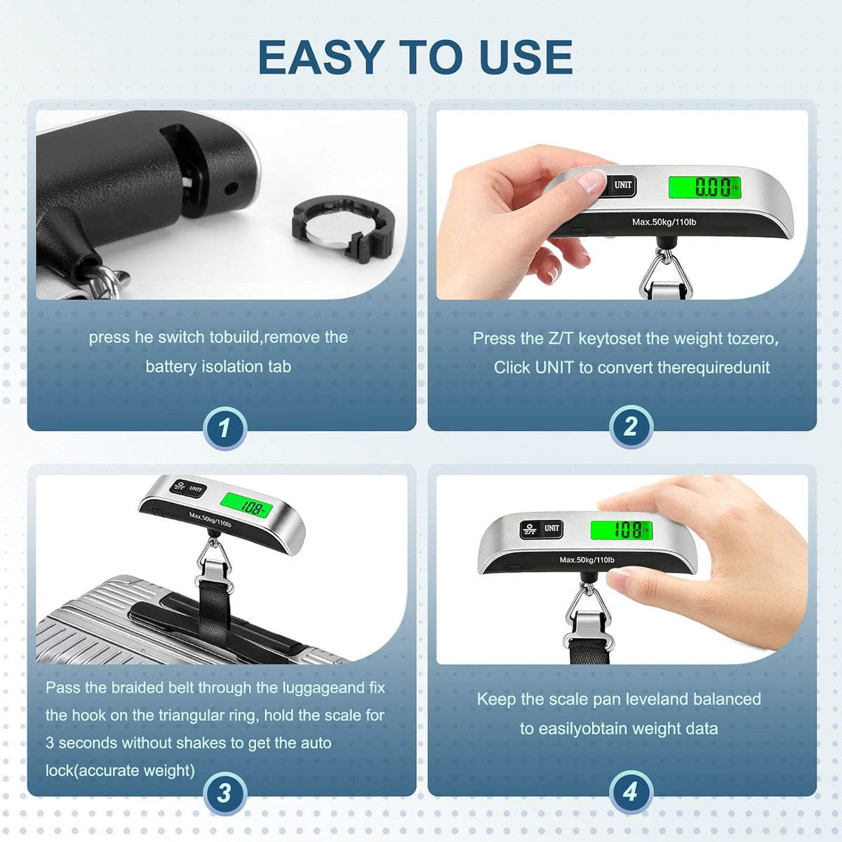 Portable Digital Luggage Scale